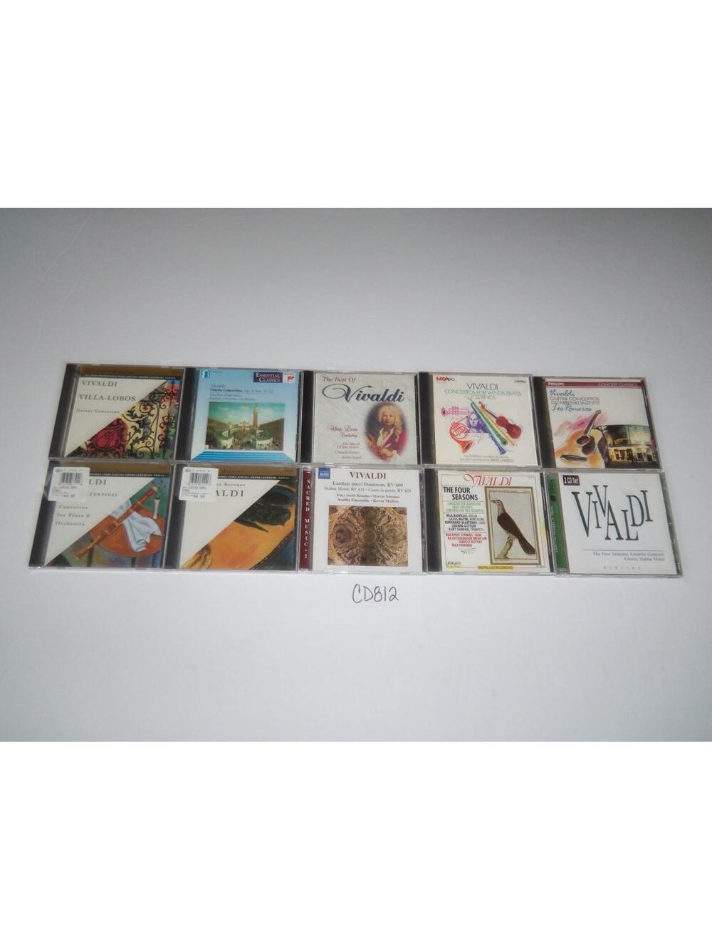 Vivaldi 10 CD Lot Piano Orchestra Symphony Concerto Collection -0618CD812